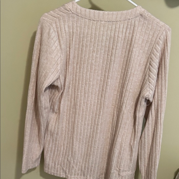 Beige Ribbed Sweater - Picture 5 of 5